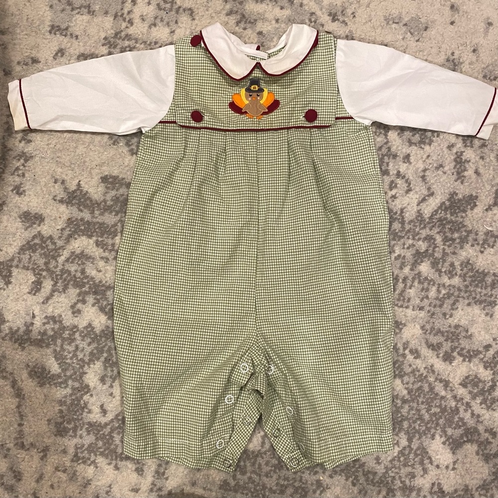 Smocked thanksgiving outfit 3m